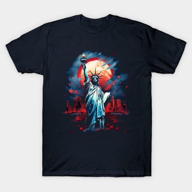 Glorious Statue of Liberty T-Shirt by pandas doing stuff